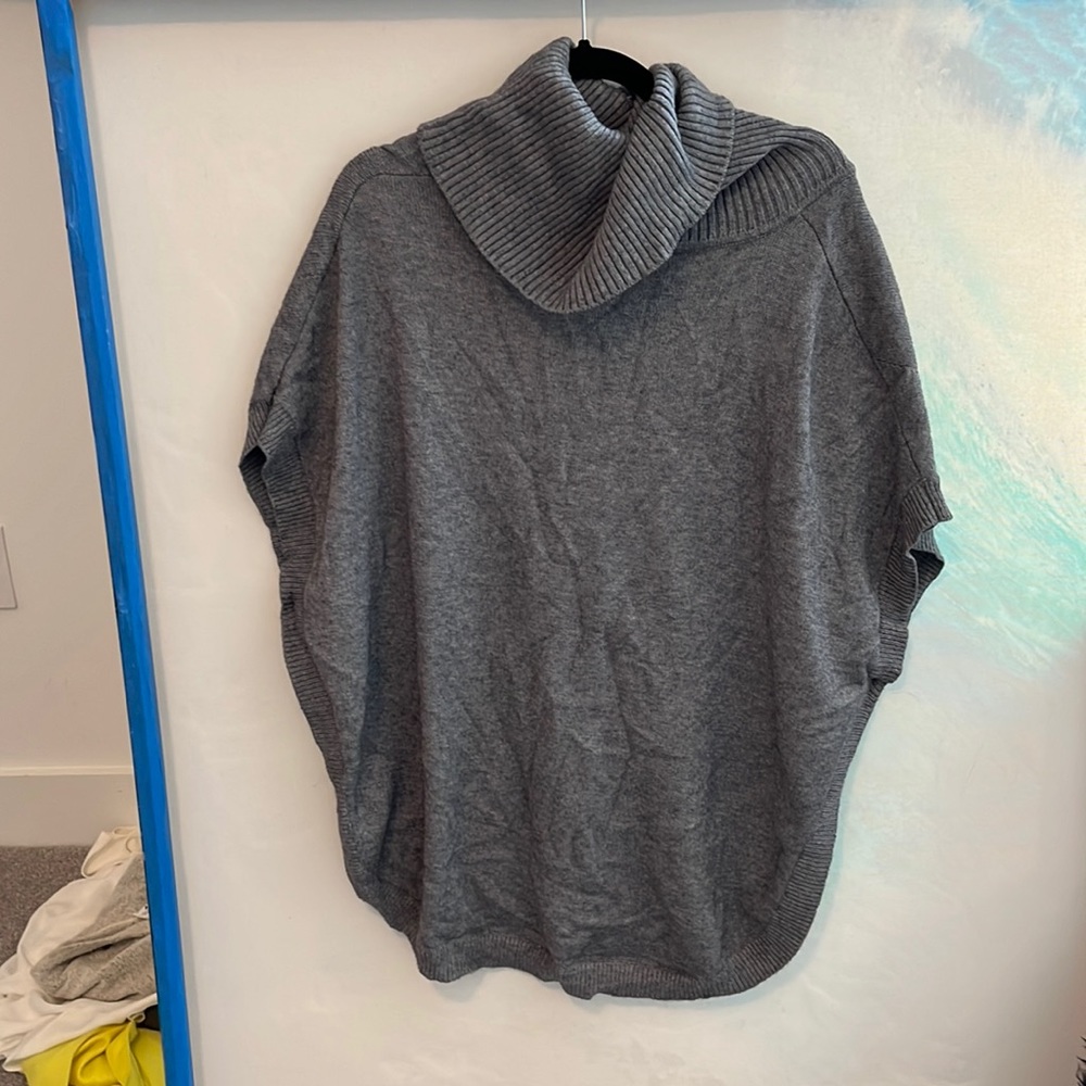 Grey turtleneck sweater